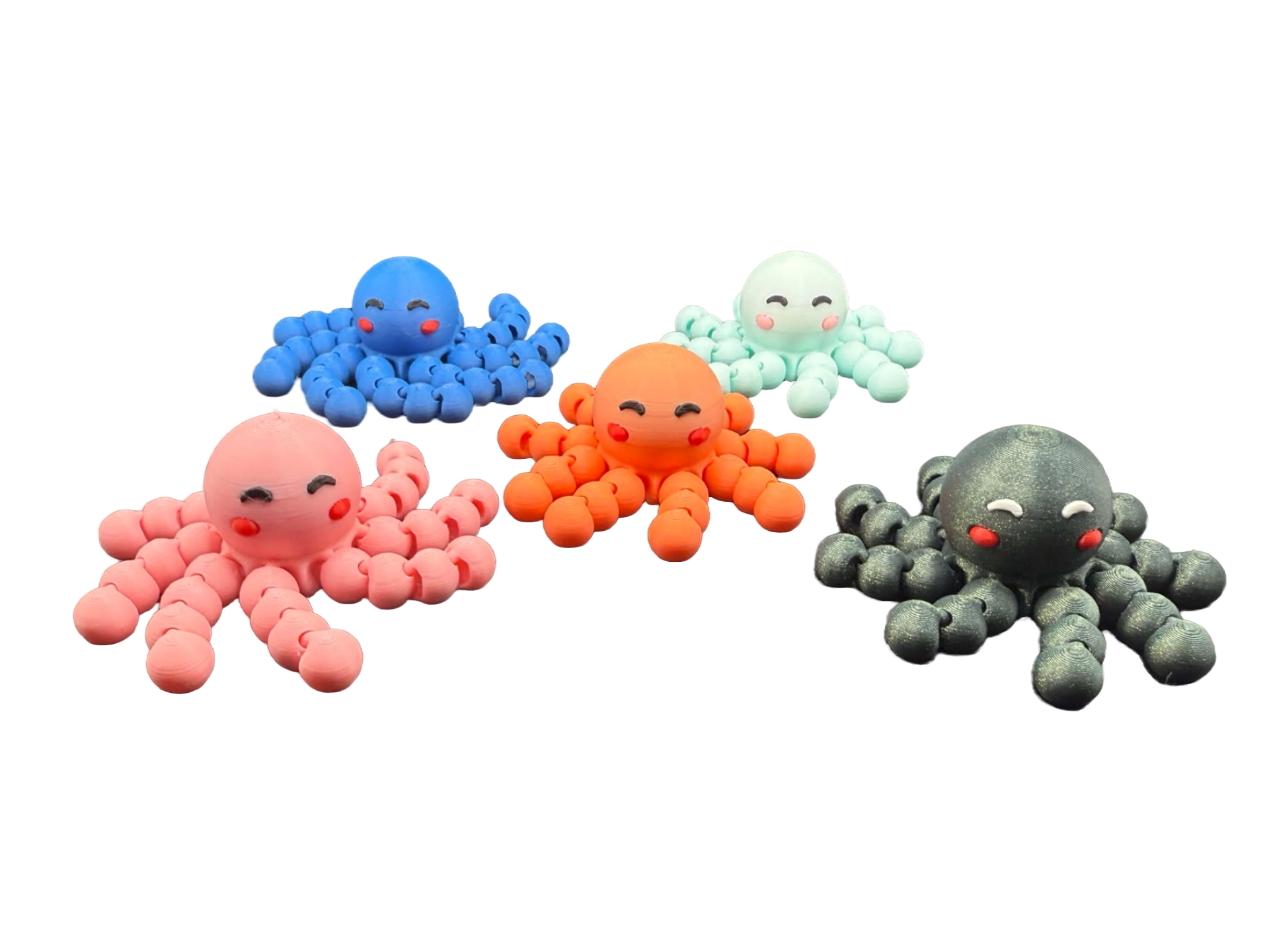 Cute Tiny Articulated Kawaii Flexi Octopus