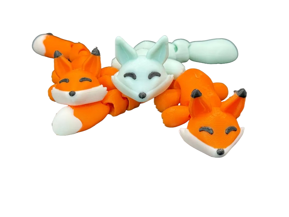 Cute Articulated Flexi Foxes