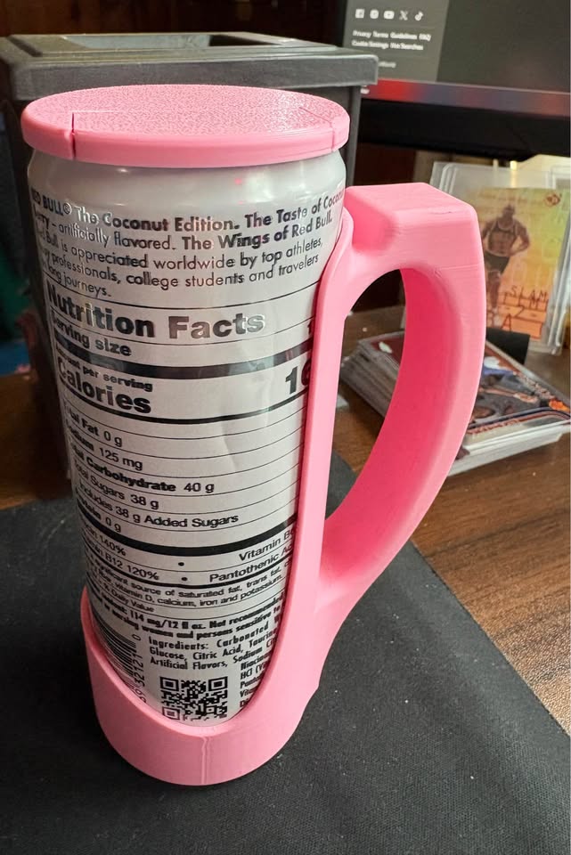 3D-Printed Slim Can Holders + Lid Covers