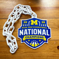2026 Men's Basketball Champions Michigan Wolverines Turnover Chain