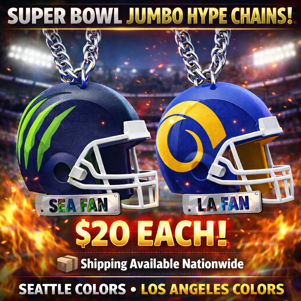 SUPER BOWL JUMBO 3D PRINTED HYPE CHAINS!