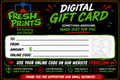 Fresh Prints 3D Printing and Design Digital Gift Card