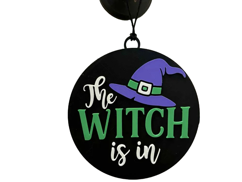“The Witch Is In” 3D Printed Wall Hangers! 🕸️🎃